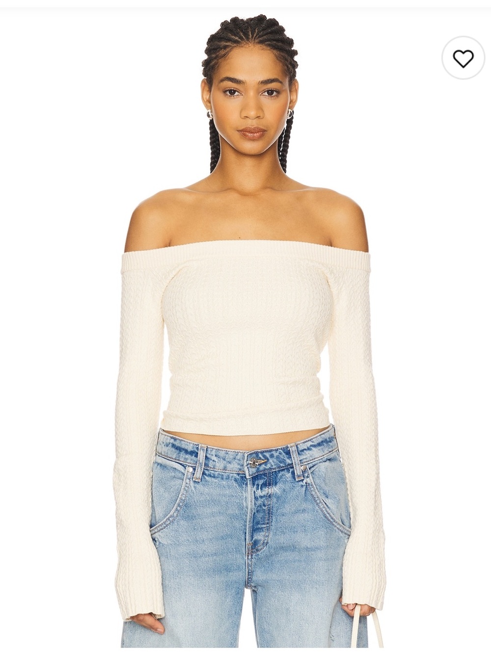 Guizio Mia Top | Ivory - Ivory / XXS